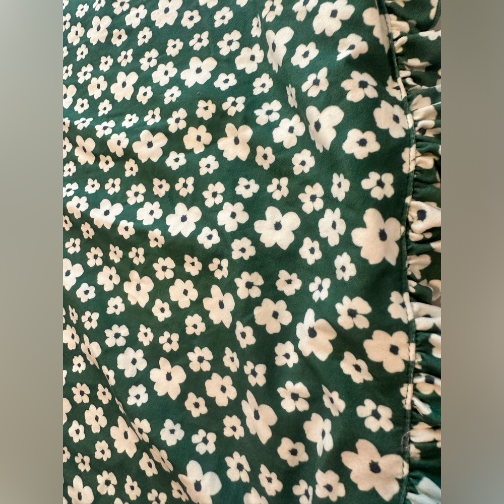 SweetHoney Green Floral Nightgown with Cream Trim - Picture 9 of 10